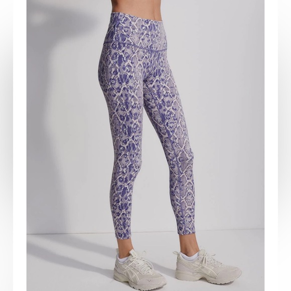 Varley Let's Move high-waist leggings Sz Small Snakeskin Print - Picture 3 of 5